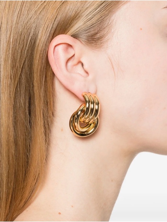 Zara Jewelry - Gold Twisted Knot Stud Earrings